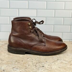 Allen Edmonds Higgins Mill - Men's 11 D - Brown Leather  Boots Dainite Soles
